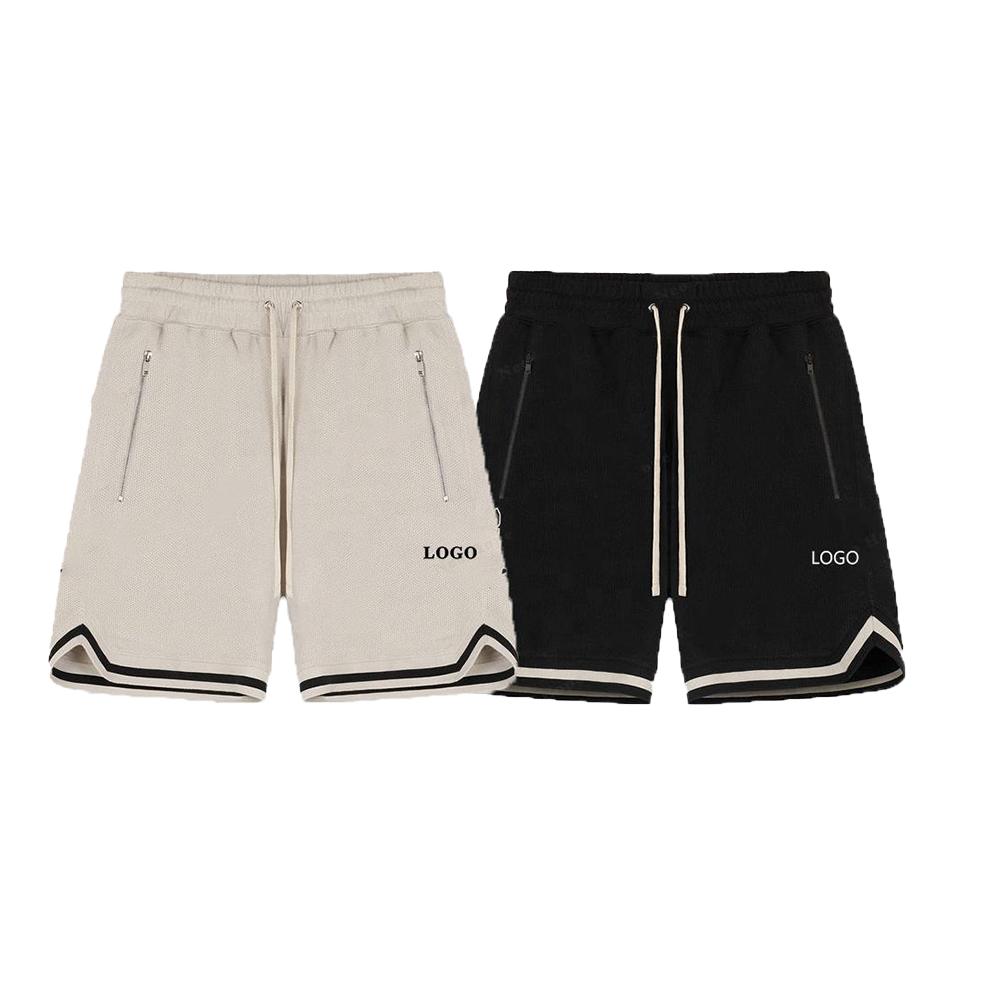 Khaki custom basketball shorts