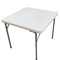 Table pliante carrée en plastique HDPE pour l'extérieur à vendre
