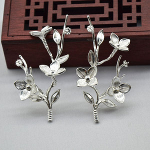 Bridal Hairpins Gold Plated Copper Floral Design For <b>Wedding</b> <b>Accessories</b> - Product Image 4