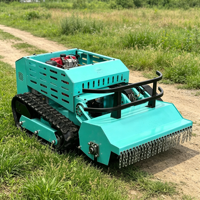 Tondeuse à fléaux télécommandée sur chenilles 800 mm pour moteur diesel, robot coupe-herbe 4 temps CE EPA pour champ agricole