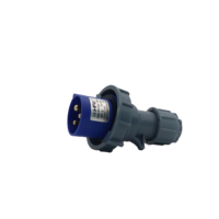 Prise électrique industrielle HFE HFN-0132 16A 220V IP67 étanche 2P+E bleue