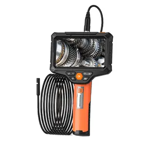 Cable duro G51 para grabar fotos, 8mm, 5m, 6 luces LED de 6m de largo, 4400mAh, lente dual, máquina de tubo, endoscopio de inspección