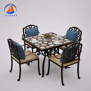 Zona pranzo esterna Antik colata di alluminio per esterni mobili da <span class=keywords><strong>giardino</strong></span> in alluminio in fusione di <span class=keywords><strong>sedie</strong></span> da <span class=keywords><strong>tavolo</strong></span> da ristorante - Product Image 5