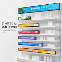 Écran LCD mural étiré sur mesure de 23,8 à 29 pouces, affichage numérique ultra-large, écran publicitaire pour la vente au détail en intérieur