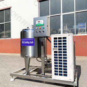 خزان تبريد الحليب من الفولاذ المقاوم للصدأ بسعات 100 و200 و300 و500 و1000 و2000 و10000 لتر، آلة تبريد العصير، ثلاجة لتخزين الحليب - Product Image 4