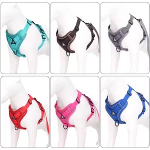 Joysing Harnais réfléchissant réglable en polyester pour chien, rembourré doux sans étranglement avec poignée d'entraînement facile à contrôler pour chiens et chats - Product Image 5