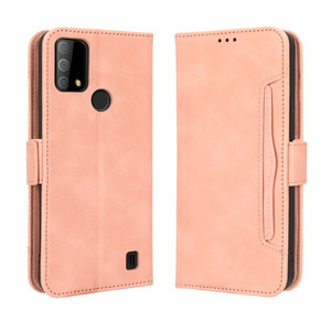 Étui portefeuille à rabat en cuir à rayures vachettes avec plusieurs emplacements pour cartes pour téléphone <span class=keywords><strong>Vodafone</strong></span> Smart V22 - Product Image 3
