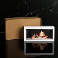 Fabricant Vente en gros Anime boîte à lumière papier sculpture lampe USB veilleuse personnalisée 3D Shadow Box Home Decor lampe de bureau