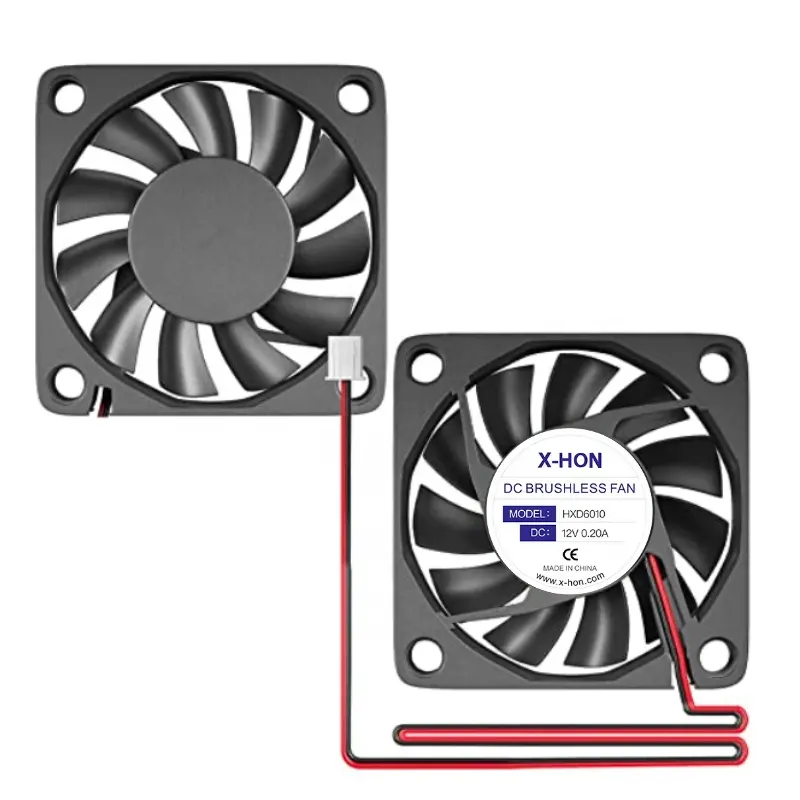 60mm Thin Small Size 5V/12V/ 24V 60x60x10mm High Air Pressure 6010 Dc Brushless Industrial Axial Air Flow Cooling Fans