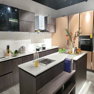 خزانة مطبخ حديثة من الميلامين الخشبي المسطح من vermonouzz مطبخ خشبي - Product Image 6