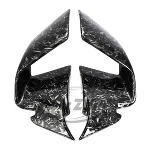 Pour BMW S1000RR 2019-2022 noir mat pièces modifiées plaque latérale aile fixe - Product Image 3