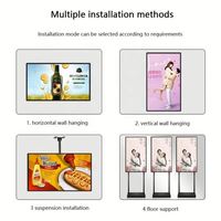 Pantalla LCD LED Ultrafina IP65 para Interiores/Exteriores, Montaje en Pared, Táctil de 10 Puntos, para Publicidad, Elevadores, Educación, Tiendas