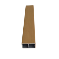 Pergola en panneaux co-extrudés en alliage d'aluminium composite WPC, 50*30mm, étanche, écologique, pour extérieur, anti-UV, avec écran texturé