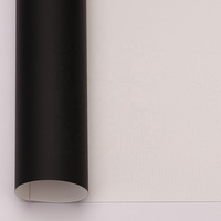 Tissu de projection blanc enduit de PVC de 2,50 m/3,20 m, tissu de projection super plat pour écran de cinéma