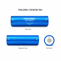 Sel Baterai Lithium Titanate Yinlong 2.3V 9Ah LTO 32140, Pengisian Cepat 5C, 16000 Siklus untuk EV, UPS, ESS