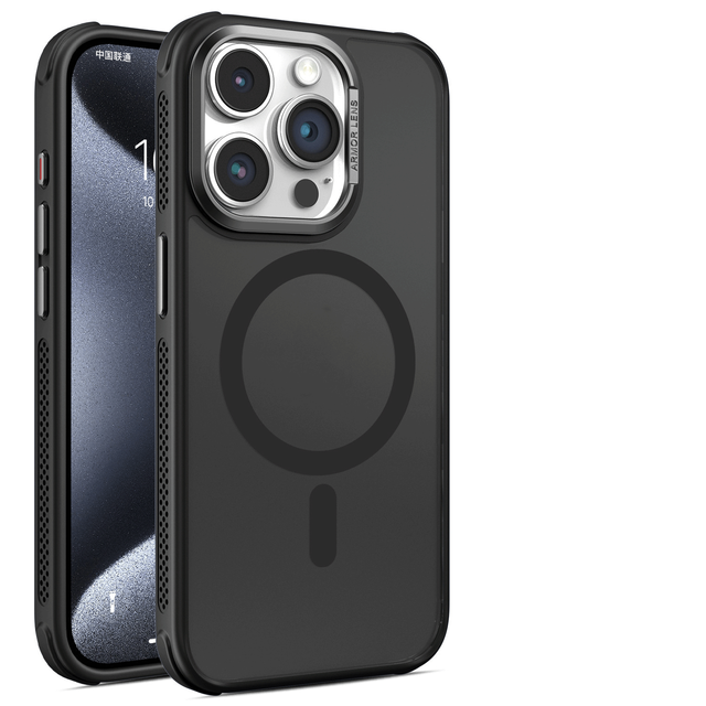 Metal Camera Lens Protector For iPhone 16 Plus TPU Silicone Rubber PC Magnetic Wireless Mobile Phone Case for iPhone 6 Pro Max