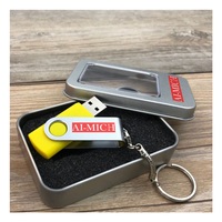 OEM promocional clásico U disco PVC plástico Metal sublimación personalizado giratorio forma portátil 8GB USB Flash Drives con logotipo