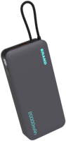 Power Bank 20000mAh 22.5W dengan Kabel Terintegrasi Pengisian Cepat Baterai Portabel dengan Layar Digital OEM Logo Kustom Grosir