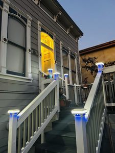 IP65 ngoài trời năng lượng mặt trời không thấm nước dẫn vườn bài cap ánh sáng liên tục Chiếu sáng toàn bộ hàng rào ban đêm 3.85'' - Product Image 4