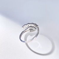 Semi Mount 4*6mm Sterling Silber Schlangen ring Leerer Rahmen Blank Support Einstellung S925 Basis halter ohne Hauptstein DIY