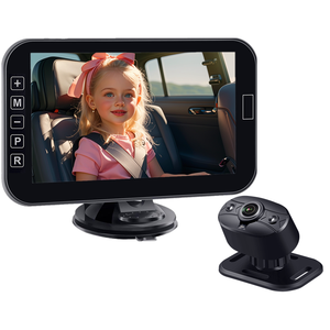 Nouvelle vision nocturne HD IR sur le siège arrière de la voiture Moniteur de sécurité pour bébé enfant Caméra bébé 7 pouces - Product Image 1