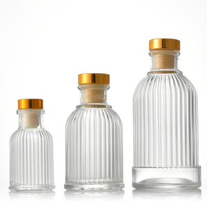 Bouteilles de <span class=keywords><strong>vin</strong></span> rondes de luxe vides 40ml 100ml 200ml en verre avec bouchons en caoutchouc - Product Image 3