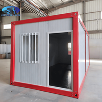 Maison mobile modulaire de luxe de 20 pieds en panneaux sandwich, conteneur extérieur pour hôtels, bureaux et petits espaces de vie