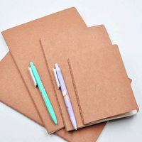Carnet de croquis vierge en papier kraft écologique à reliure spirale bon marché avec pages à feuilles mobiles pour l'école