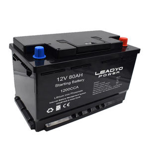 LPF Lithium 12V 12.8V 80Ah CCA 1200A baterai Starter prismatik LiFePO4 untuk Truk Mobil & Golf Carts penyimpanan energi baterai LifePO4 - Product Image 2