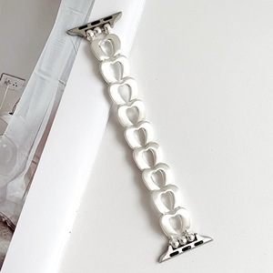 Bracelet de montre pour femme en alliage métallique en forme de cœur, étanche, doré, pour les séries 8/9 et Ultra 41/45 mm, très vendu - Product Image 3
