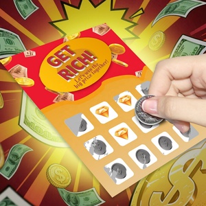 Winning Scratch Cards Custom Multi-Scratch Coating Matching Patterns Design Gambling Style Security Printing - Product Image 2