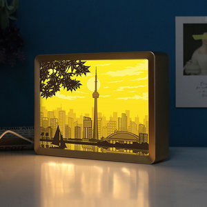 <span class=keywords><strong>Toronto</strong></span> Đèn Hoàng Hôn Phong Cảnh Thành Phố Hộp Bóng Khung Ảnh Tùy Chỉnh Bằng Nhựa Đồ Dùng Quà Tặng Nhẹ Để Trang Trí Nhà Cửa - Product Image 3
