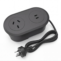 Prise de courant encastrée pour bureau, 1 prise AC, 2 ports USB C, chargeur 30W pour bureaux et postes de travail