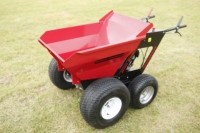 Brouette à quatre roues en métal KD300 d'une capacité de 300 kg avec moteur B&S et moteur japonais GXV160 5,5 CV (4x4 certifié CE)