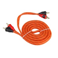 Câble RCA audio et vidéo de voiture de haute qualité, câble RCA de voiture rouge à paire torsadée de 5M