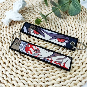 Anime <span class=keywords><strong>Manga</strong></span> ricamo Jet Key Tag cartoni animati portachiavi per auto alla moda portachiavi portachiavi borsa accessori derivati animazione - Product Image 2