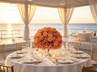 Bola de Flores Artificiales de 60cm al por Mayor, Bola Floral de Rosas de Seda de Tacto Real para Centros de Mesa de Boda, Decoración de Mesas, Fiestas y Escenarios