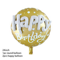 Ballons en aluminium de 22 pouces pour décoration de fête d'anniversaire, ensemble flottant, fournitures de décoration de scène, vente en gros