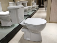 AIDI Classique ECO Salle de bain Pas cher Rimless P-trap Round CE Toilette deux pièces