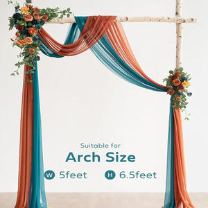 Arco Artificial de flores de seda, decoraciones de boda elegantes para fiestas al aire libre, trajes de <span class=keywords><strong>césped</strong></span> populares para un diseño elegante - Product Image 6