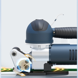 Machine de cerclage électrique à batterie pour sangles PET/PP, haute tension 5500N, modèle DD19, avec outils de serrage - Product Image 4