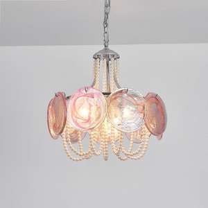 Hotel enormi lampadari moderni di lusso ristorante decorazione di illuminazione di vetro colorato lampade a sospensione per Vintage in stile europeo - Product Image 1