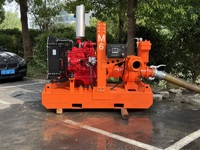 Pompa Penghisap Otomatis Bertenaga Mesin Diesel, Aliran Tinggi, Vakum Tinggi, Bahan Stainless Steel dan Besi, Kontrol Otomatis Penuh, 500m/h