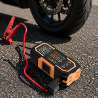 Démarreur de batterie de voiture 2-en-1 haut de gamme avec gonfleur de pneus, affichage numérique, lumière LED SOS, protection BMS, ABS, garantie 1 an pour voitures