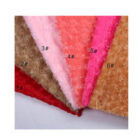 Terciopelo PV velours pv fraisé pour l'hiver velours blanchi épaissi doux rose flanelle pantoufle chapeau peluche rose velours tissu