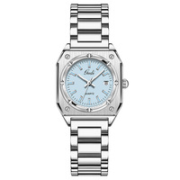 GEDI 61024 Kleid Mode Vintage Damen Quarz Armbanduhr Edelstahl Wasserdicht Luxus Quadrat Geschenk Leuchtende Mädchen Uhren