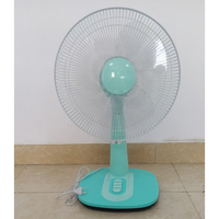 Ventilateur de table oscillant électrique silencieux de 16 pouces à commande mécanique en plastique avec 3 vitesses pour une utilisation à la maison et en extérieur