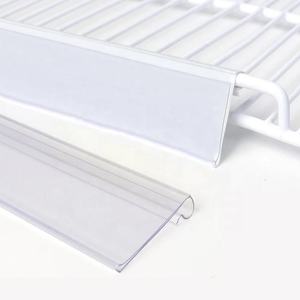Wholesale White Transparent PVC Eco-Friendly Easy Installation Supermarket Shelf <b>Price</b> <b>Tag</b> Data Strip Molding Extruding Cutting - Product Image 1