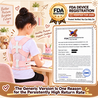 Correcteur de posture pour enfants, design de rappel discret, maille 3D respirante, réglable, léger, pour l'école, les études et le quotidien