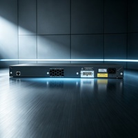 Switch Jaringan Terkelola Layer 2 Fast Ethernet 24 Port Baru, 2 Port Uplink Combo Gigabit, SNMP QoS, Rakmount 1U, 16 Gbps 6.5